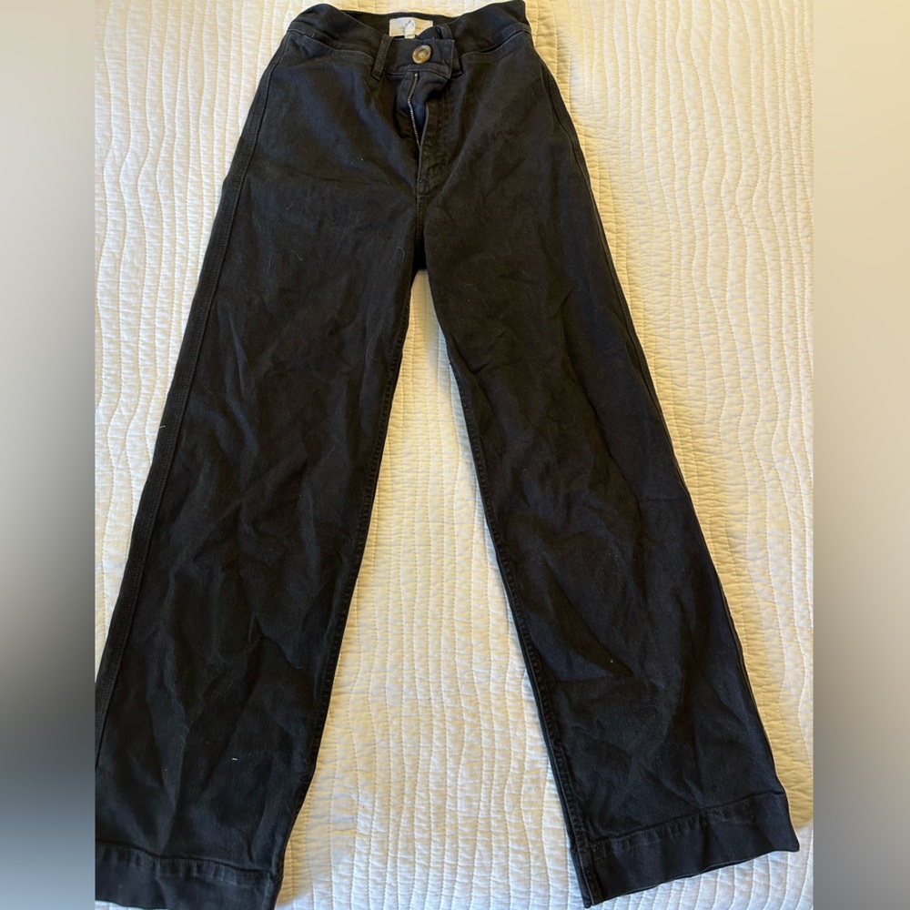 Lou & Grey Black Wide leg Jeans